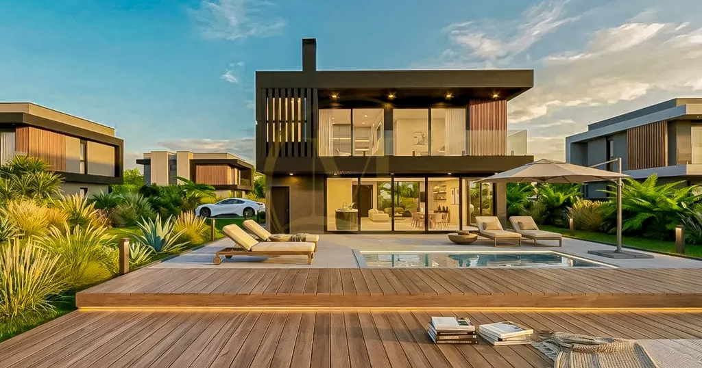 Casa no Condomínio Amare | 5 suítes, piscina e 321m² mobiliada e decorada — foto 1
