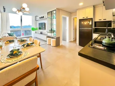 Apartamento de 1 dormitório mobiliado com vista para a infraestrutura no Edifício Livin Resort House em Atlântida — foto 3