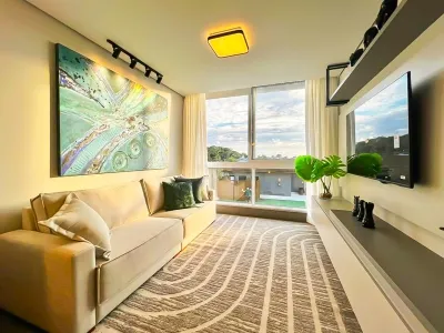 Apartamento de 1 dormitório mobiliado com vista para a infraestrutura no Edifício Livin Resort House em Atlântida — foto 5